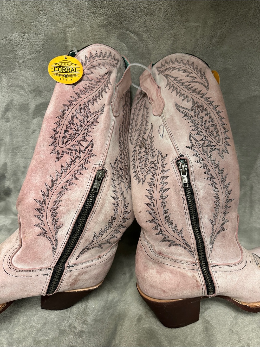 CORRAL Embroidered Western Boots Size 7 - Picture 8 of 9